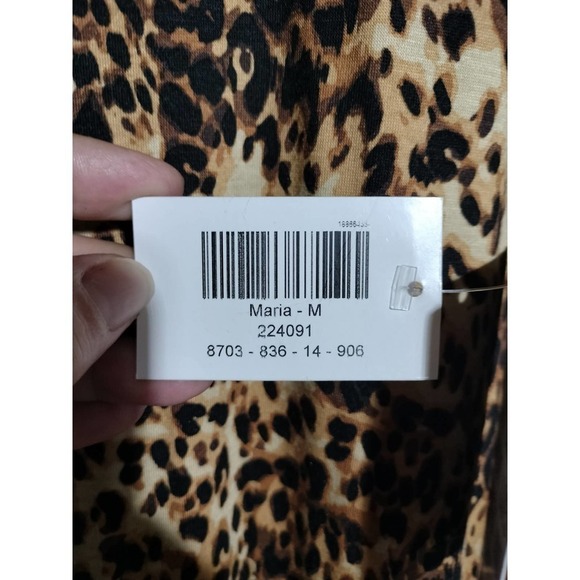 Lula Roe Cheetah print long maxi dress NWT Size Medium - Picture 6 of 7